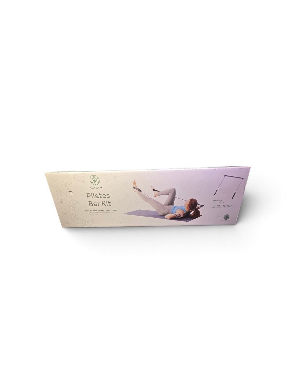 NIB Gaiam Pilates Bar Kit - New In Box Home Workout Gym Reformer Style
